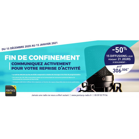 Offre publicitaire Déconfinement