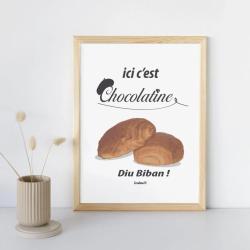 affiche ici c'est chocolatine