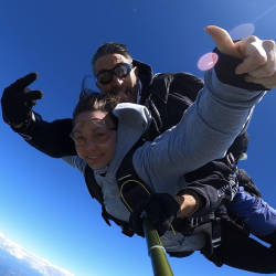 Saut en tandem face à l'océan Atlantique