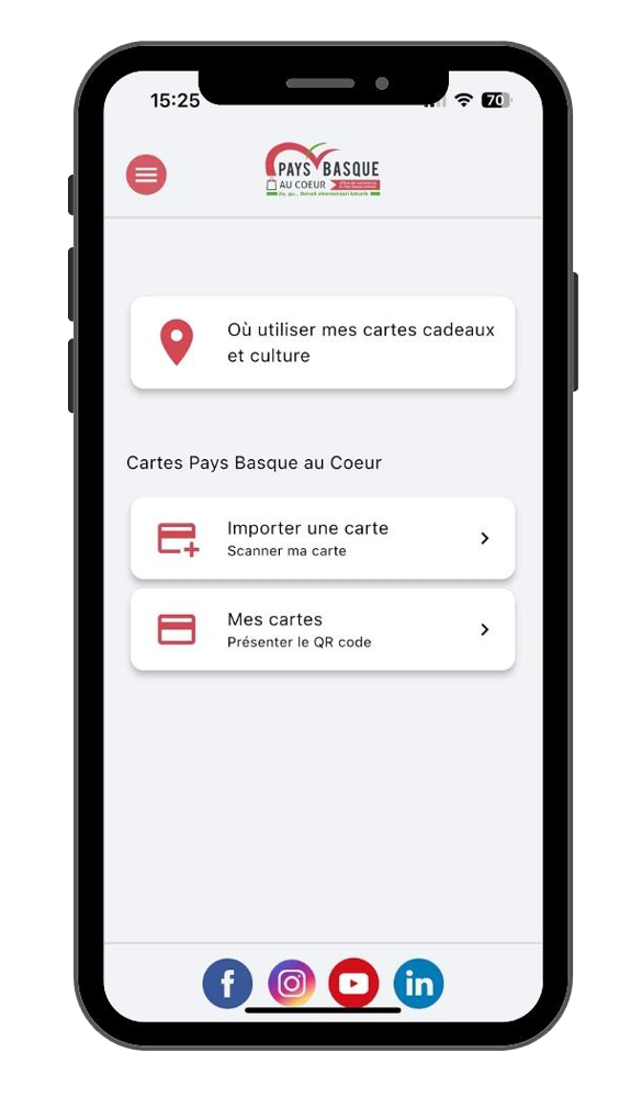 Appli mobile Pays Basque au Coeur 